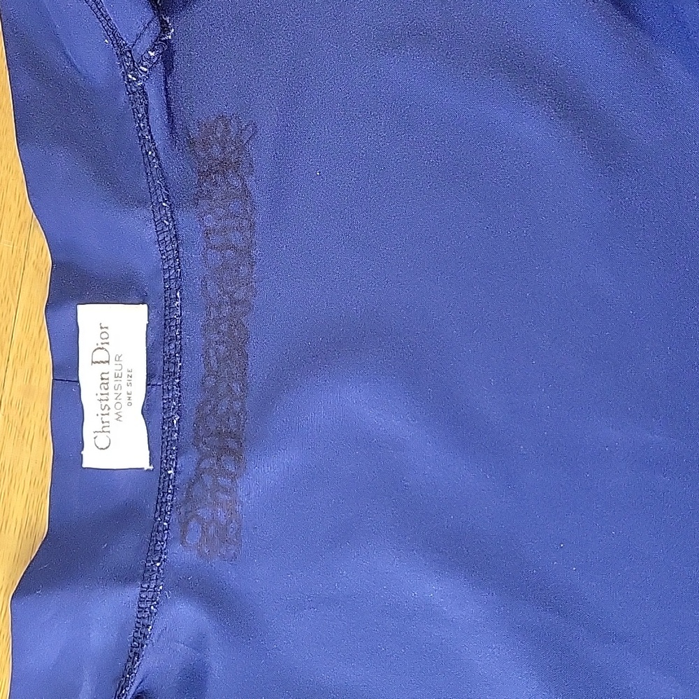 Christian Dior Blue Belted Robe With Pockets - Picture 10 of 13